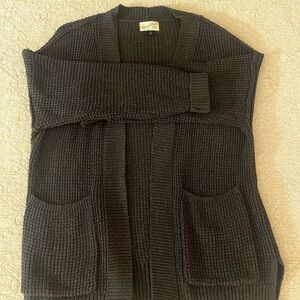 Universal Thread Charcoal Open-Front Chunky Knit Cardigan :like new sized M